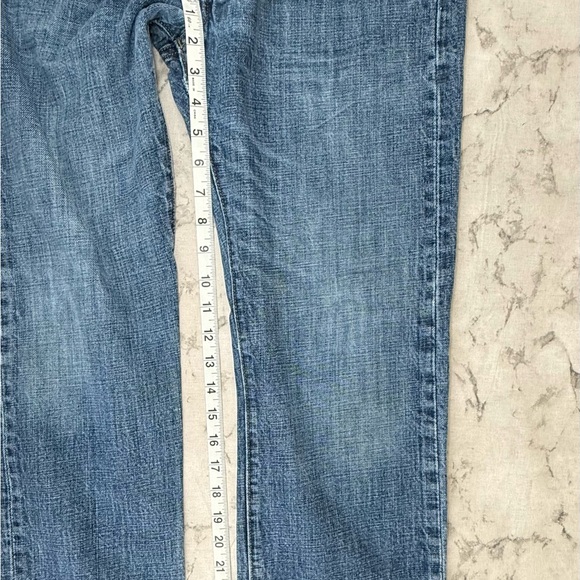 Levis Jeans 501 Straight Button Fly Blue Jeans - Picture 15 of 16